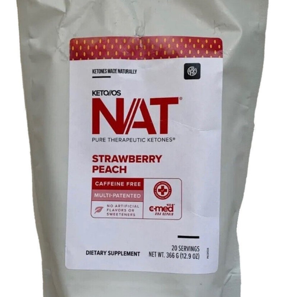 NEW Pruvit Ketones - Strawberry Peach Caffeine Free 20 Servings